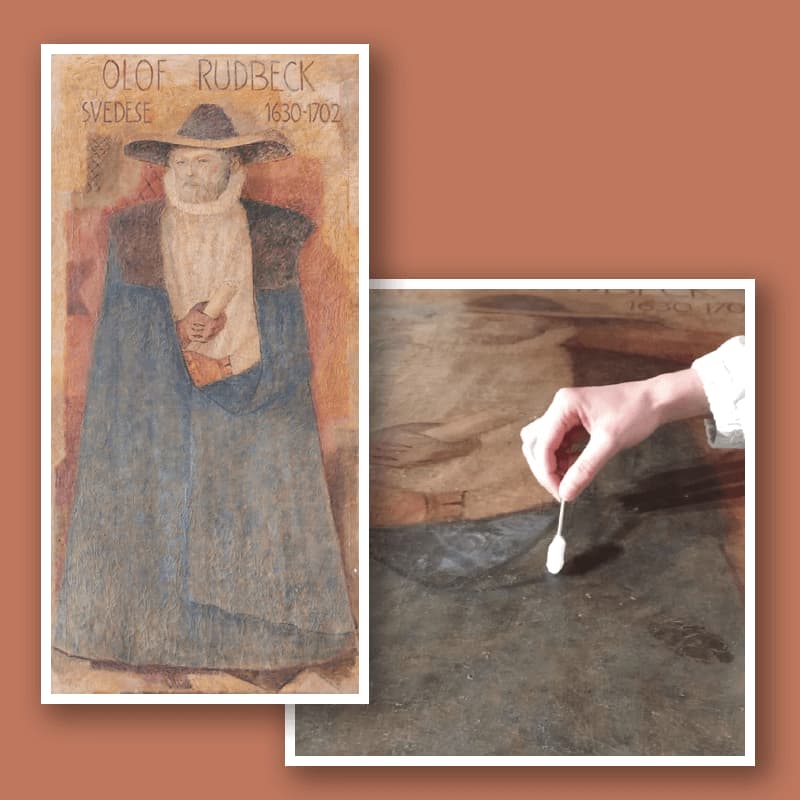 Tigotà per la cultura: restauro della tela di Olof Rudbeck