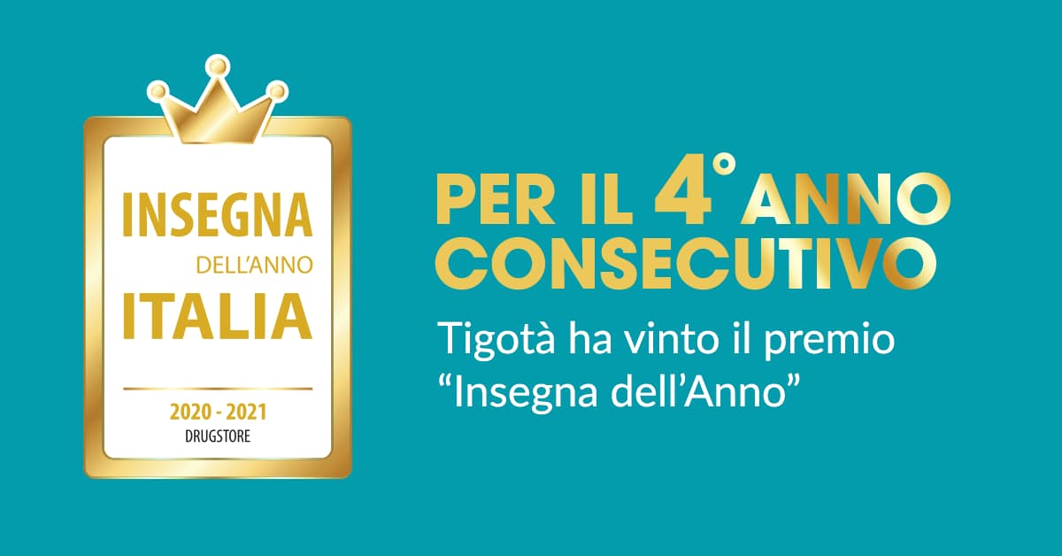 Tigotà insegna dell'anno 2020-2021 per la categoria drugstore